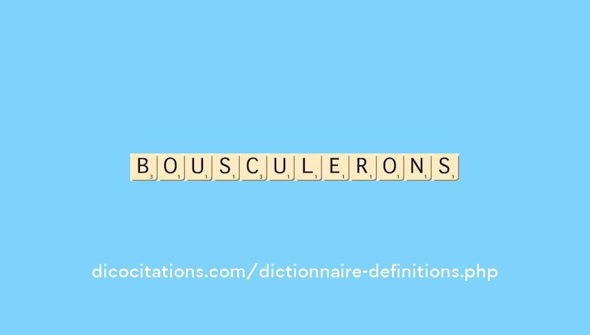 bousculerons bousculerons