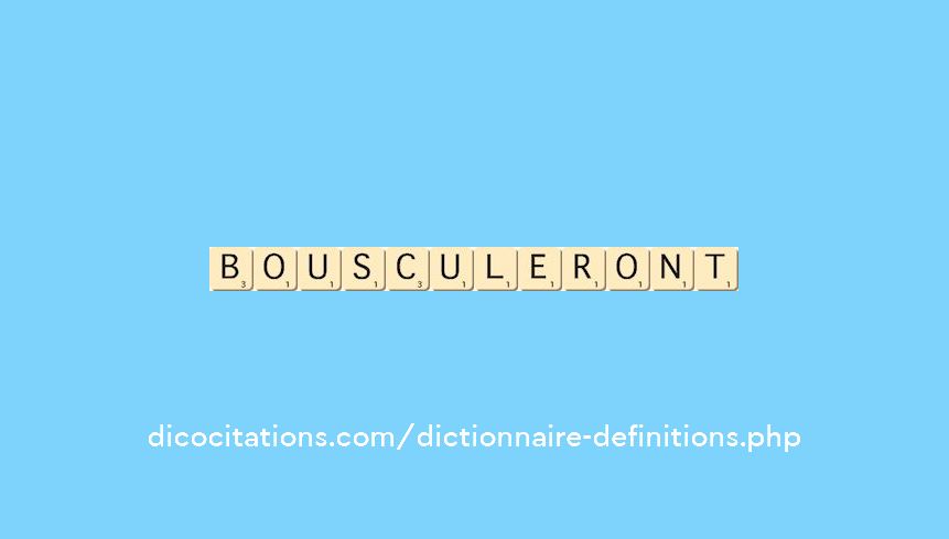 bousculeront