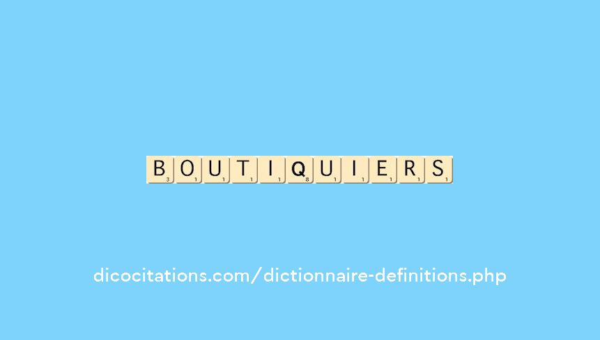 boutiquiers boutiquiers