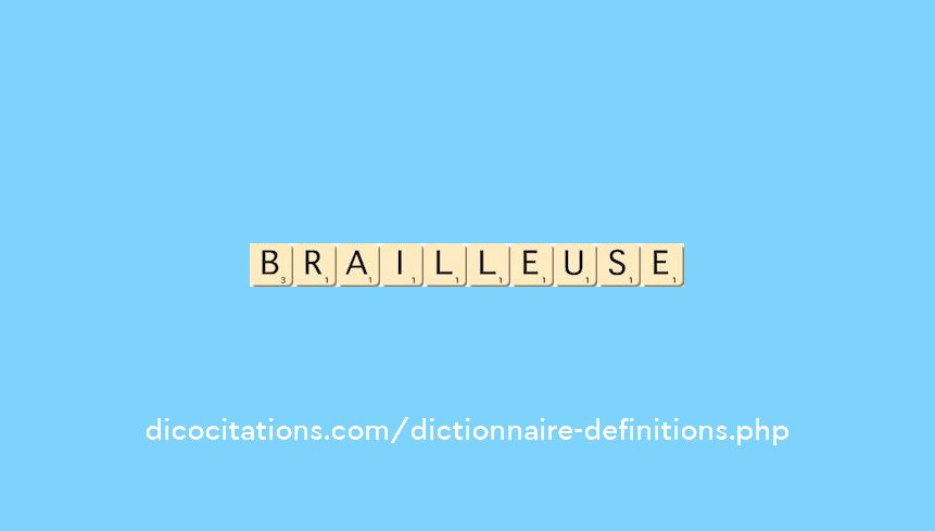 brailleuse brailleuse