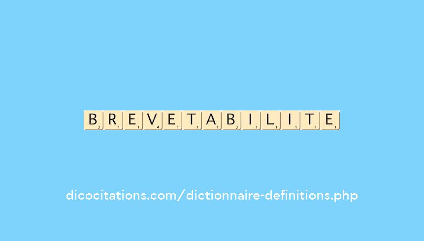 brevetabilite