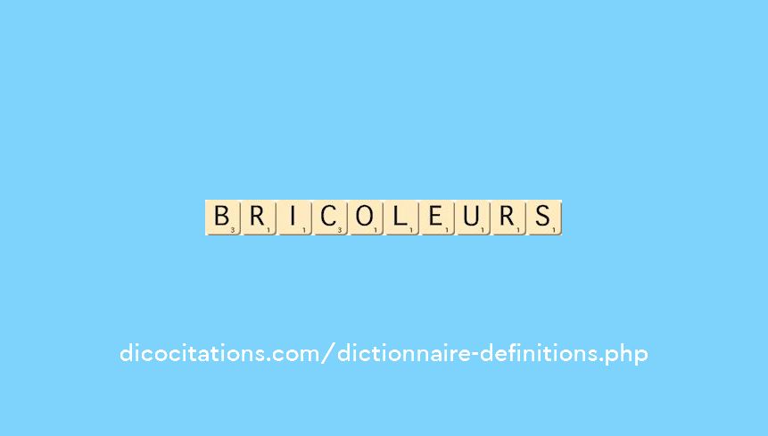 bricoleurs bricoleurs