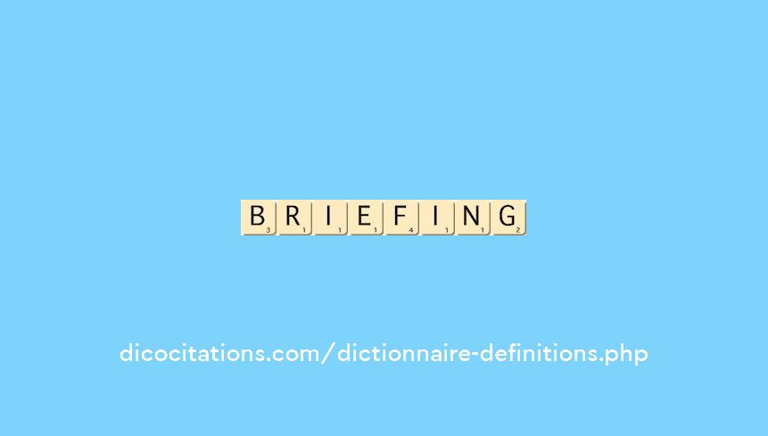 briefing briefing