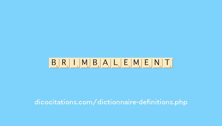 brimbalement brimbalement