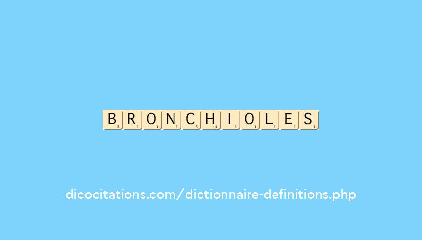 bronchioles bronchioles