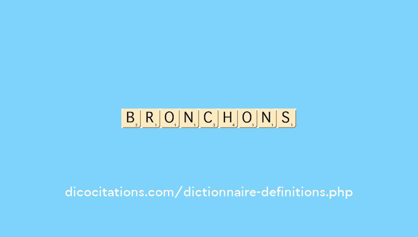 bronchons bronchons