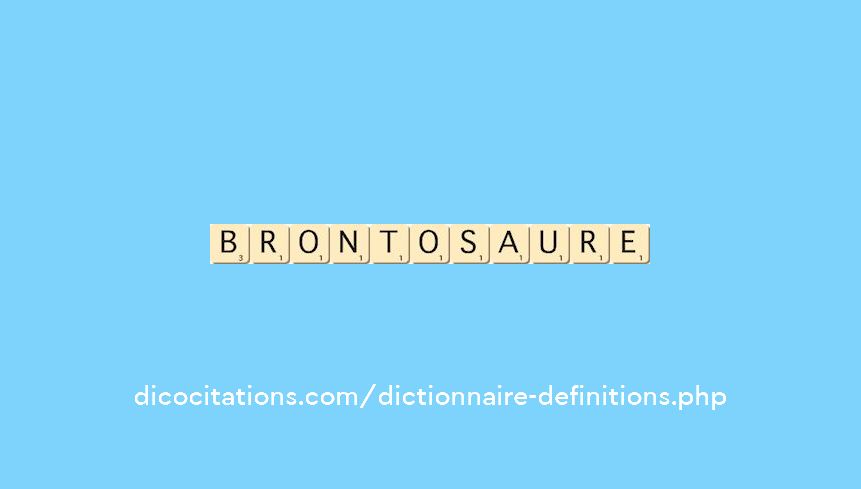 brontosaure brontosaure