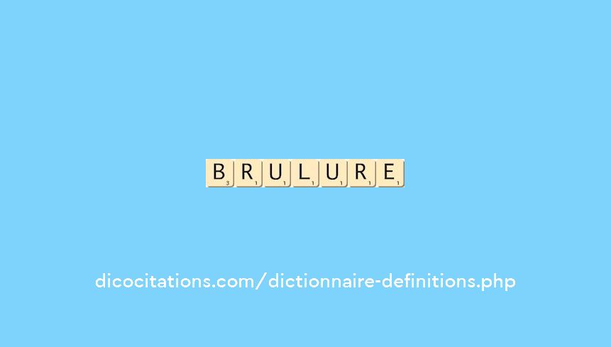 brulure
