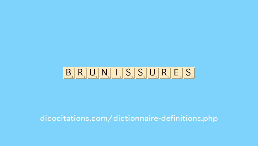 brunissures