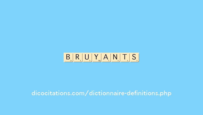 bruyants bruyants