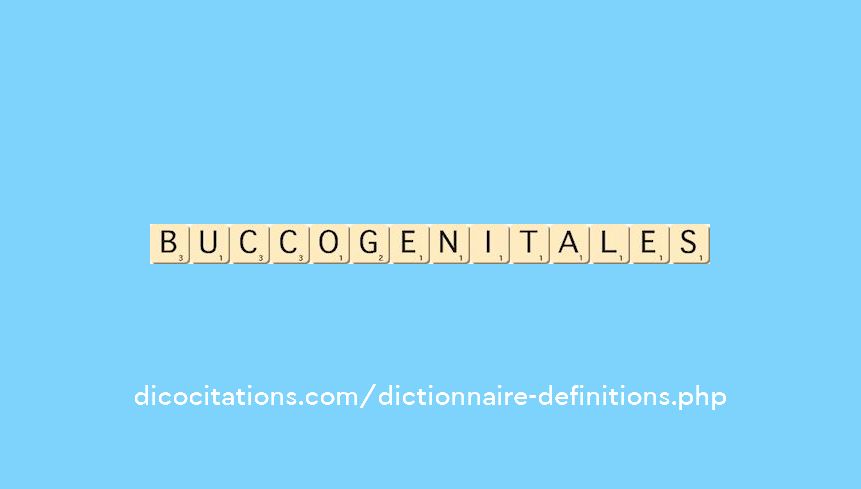 bucco-genitales bucco-genitales