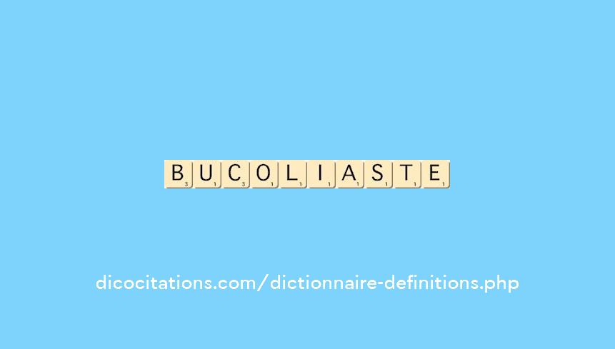 bucoliaste