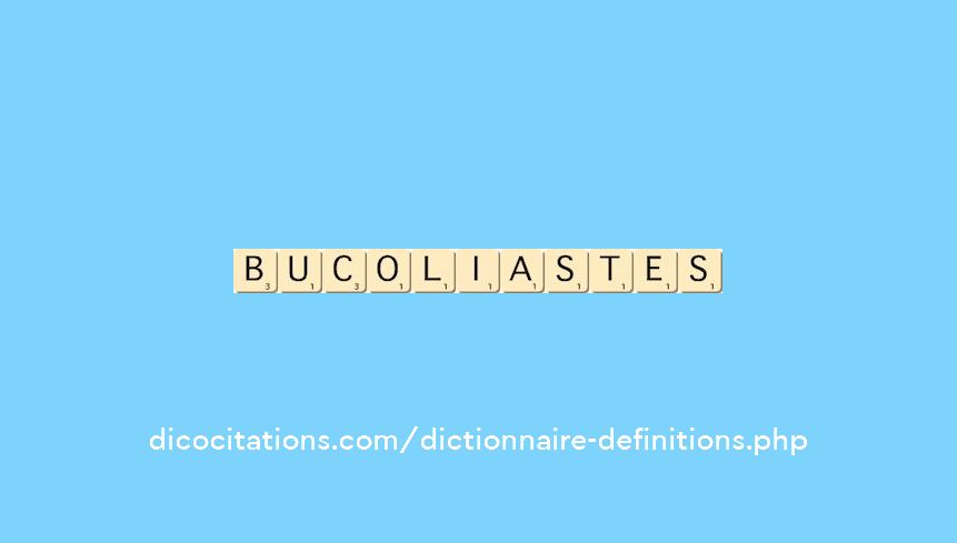 bucoliastes bucoliastes
