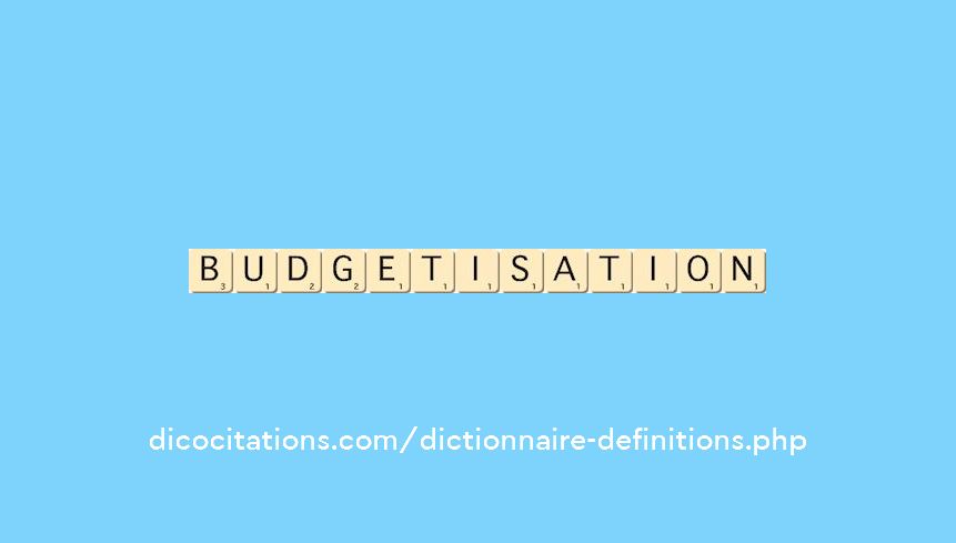 budgetisation budgetisation