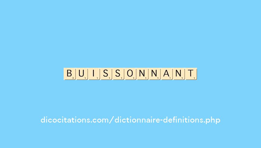 buissonnant buissonnant