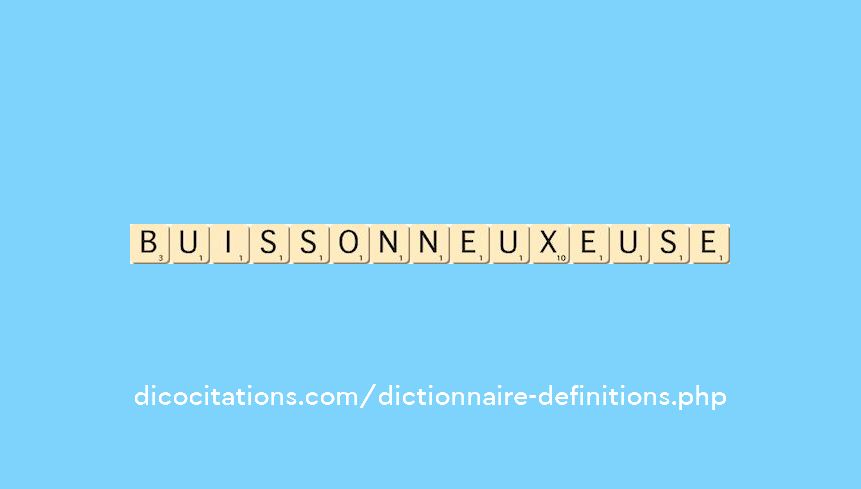 buissonneux--euse buissonneux--euse