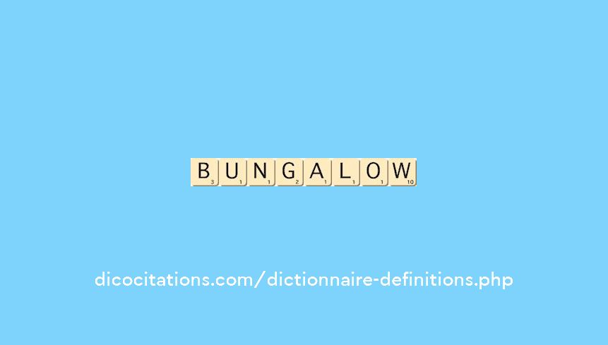 bungalow bungalow