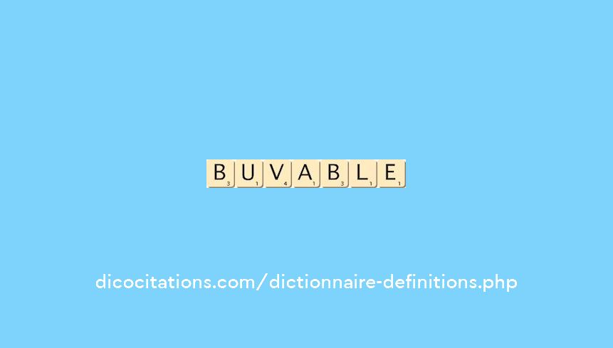 buvable buvable
