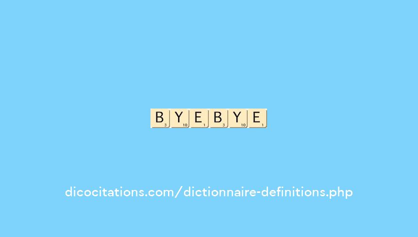 bye-bye bye-bye