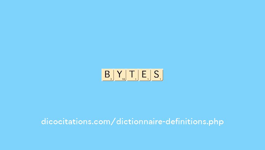 bytes bytes