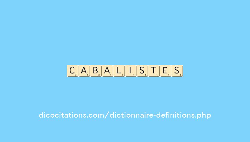 cabalistes cabalistes