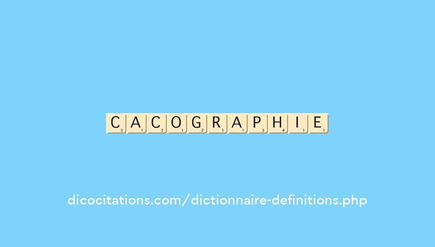 cacographie