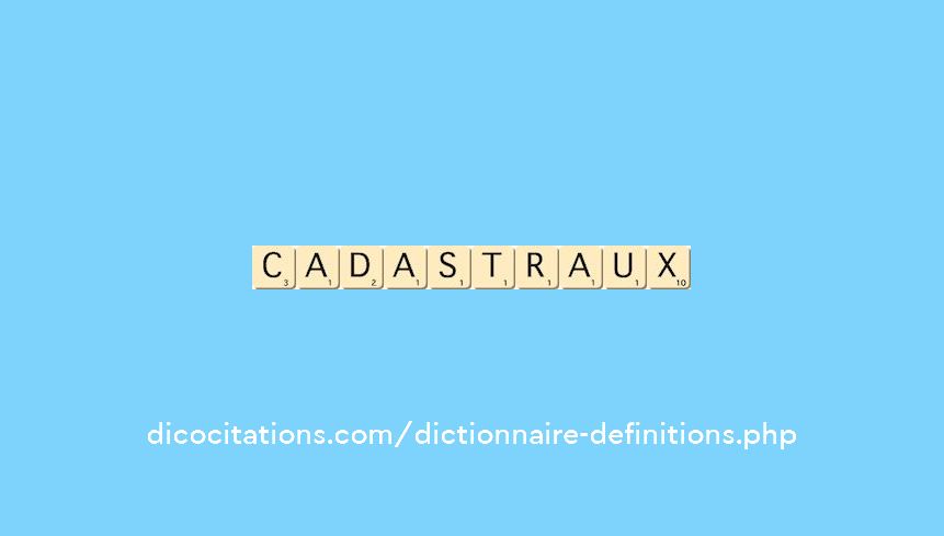 cadastraux cadastraux