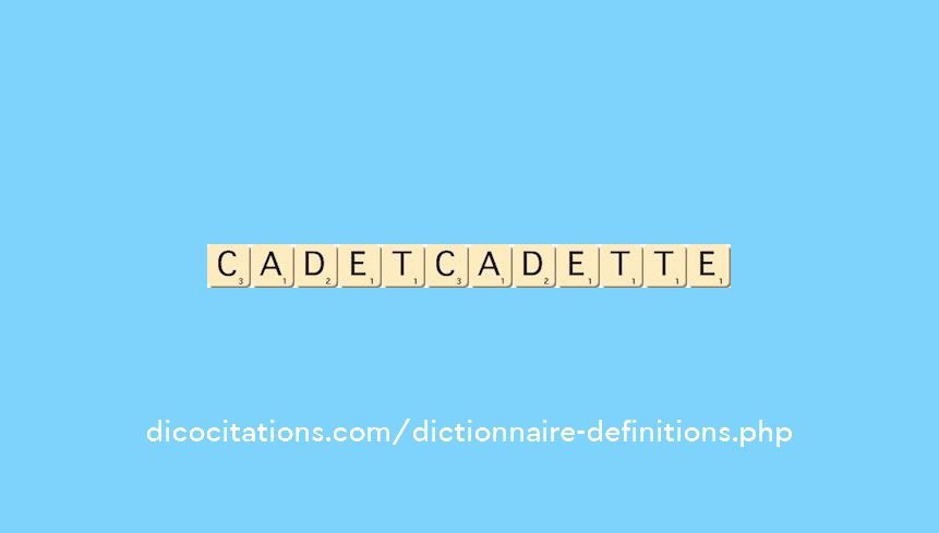 cadet--cadette