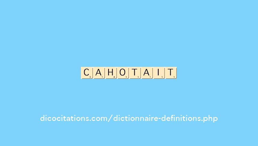 cahotait