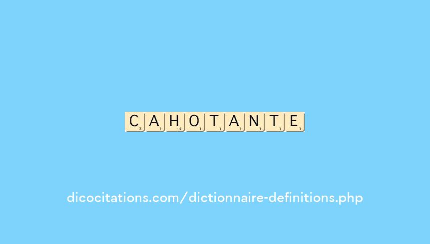cahotante cahotante