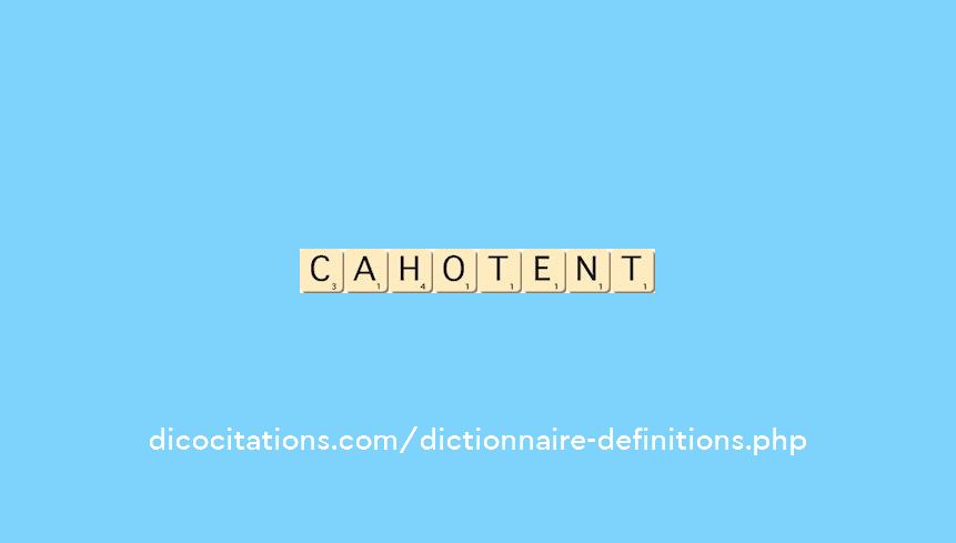 cahotent cahotent