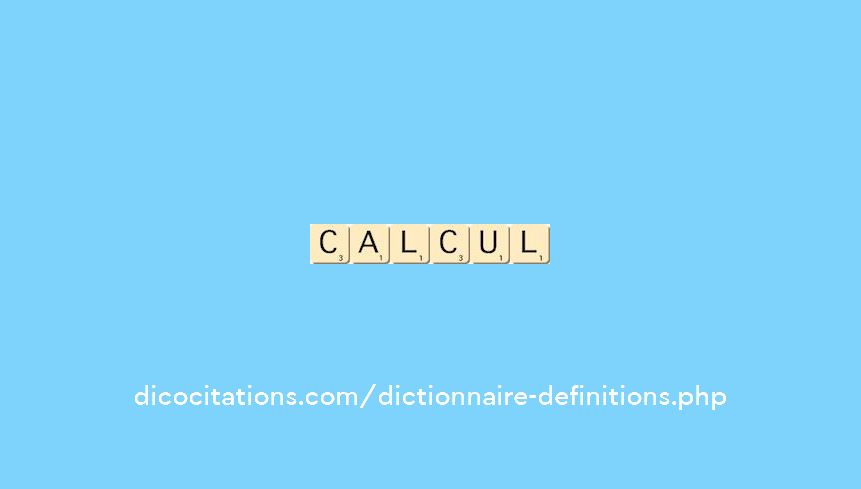 calcul calcul