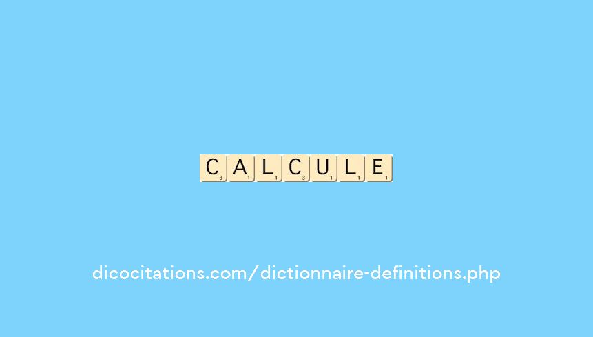 calcule calcule