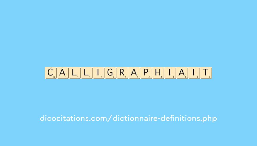 calligraphiait calligraphiait