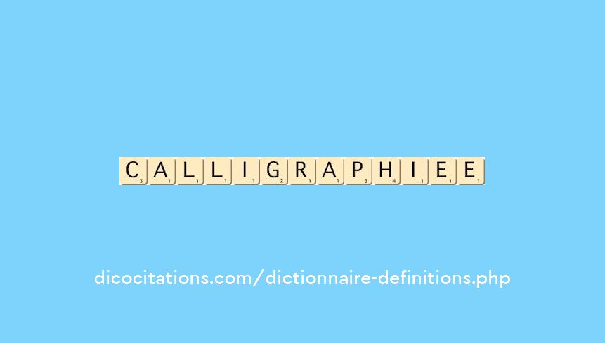 calligraphiee calligraphiee