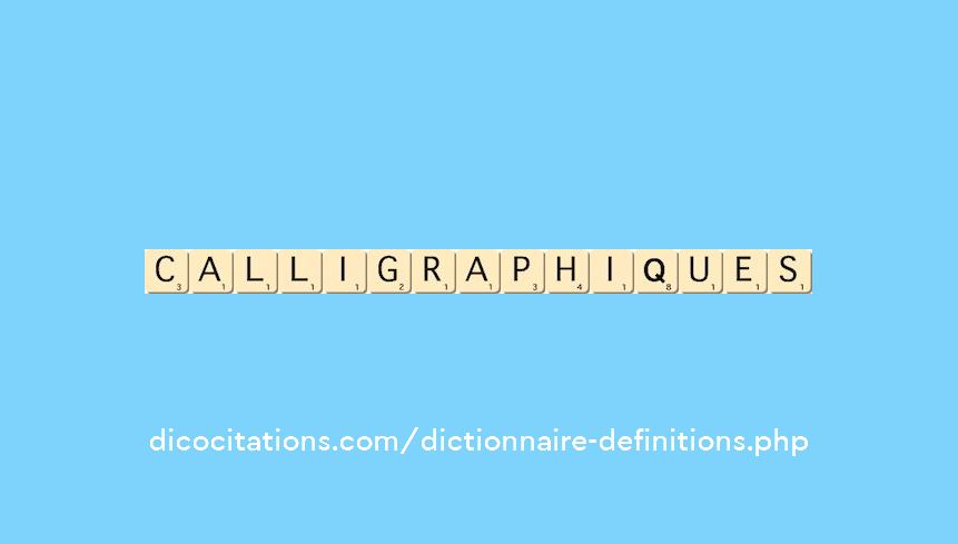calligraphiques