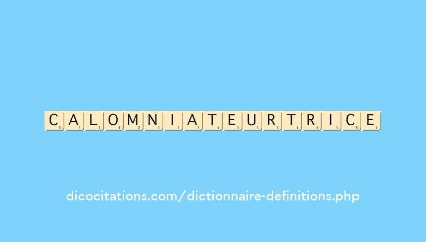 calomniateur--trice