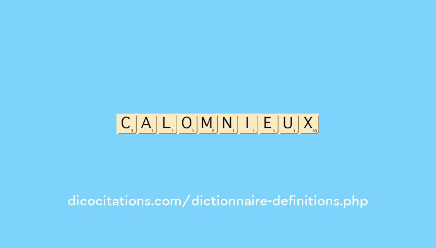 calomnieux calomnieux