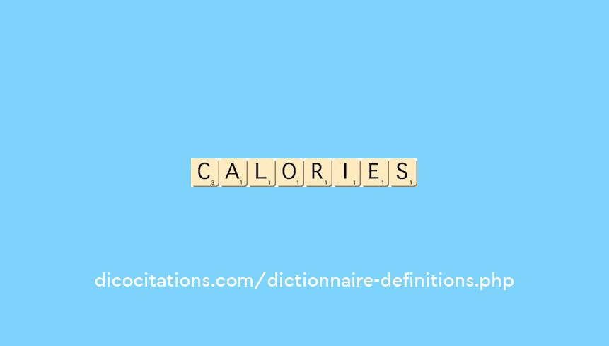 calories calories