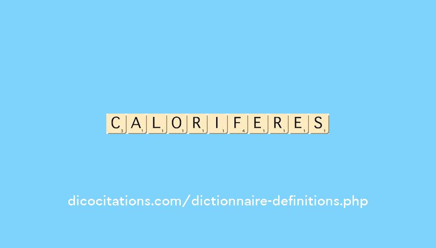 caloriferes caloriferes