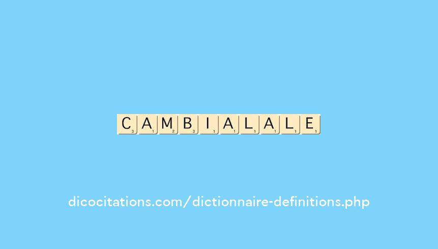 cambial--ale