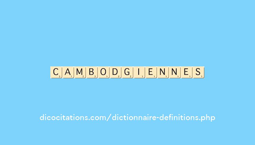 cambodgiennes cambodgiennes