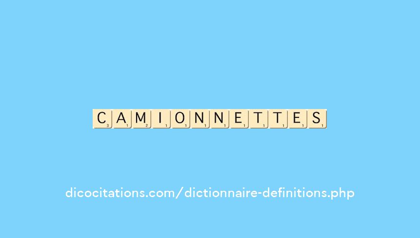 camionnettes camionnettes