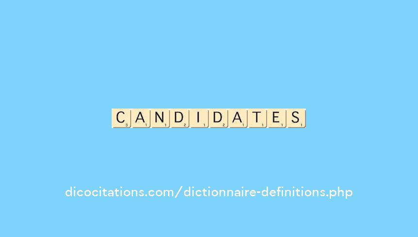 candidates