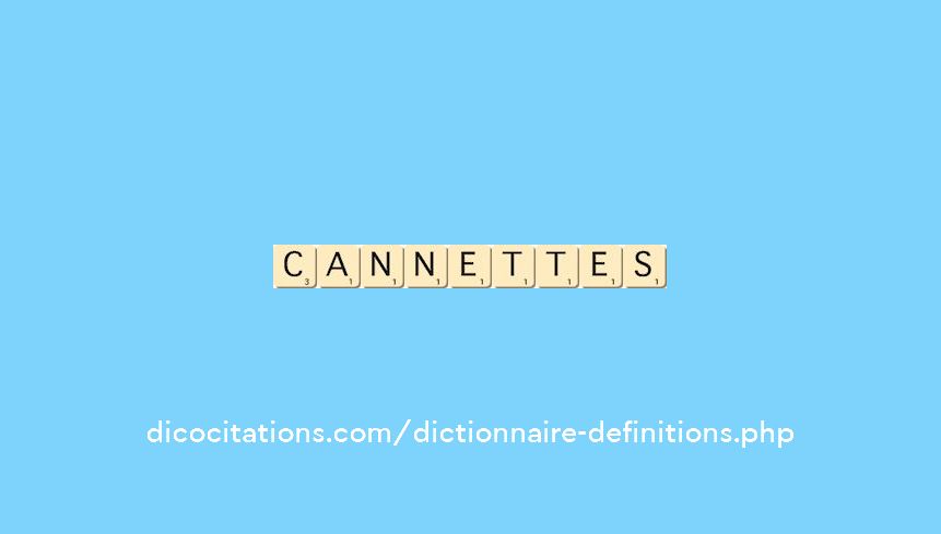 cannettes cannettes