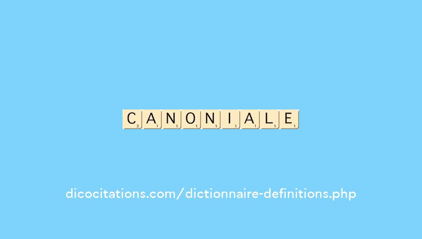 canoniale canoniale