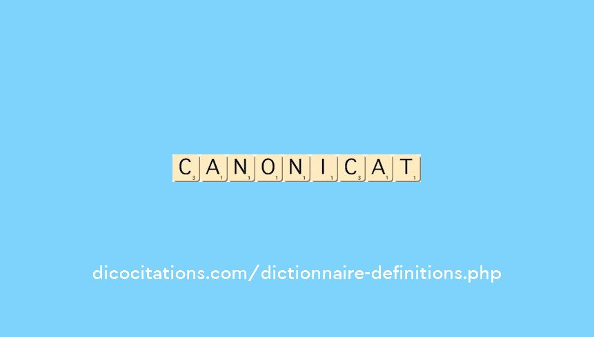canonicat