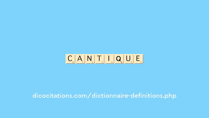 cantique