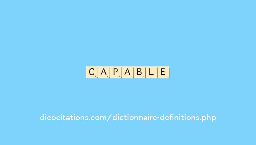 capable