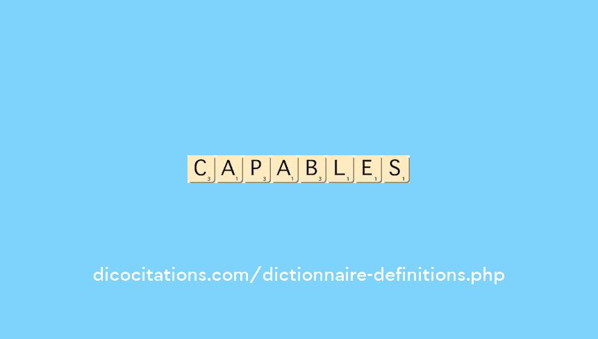 capables capables